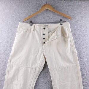 Todd Snyder Workwear Carpenter Pants Double Knee Canvas Straight Fit Mens 34x32